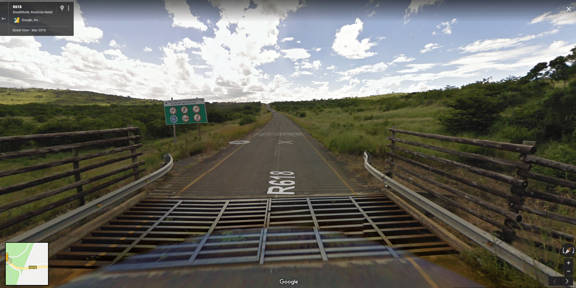 Hluhluwe-Imfolozi Park Gates 3 st lucia to Imfolozi Park map car view
