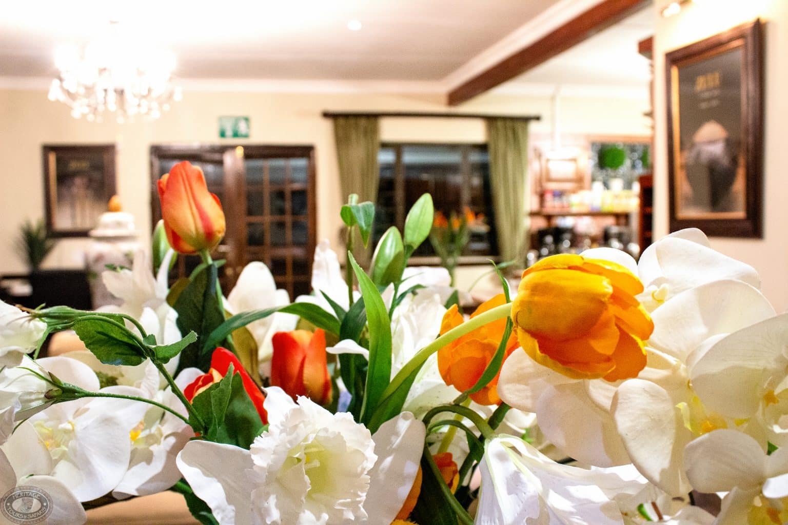 At Heritage House reception area