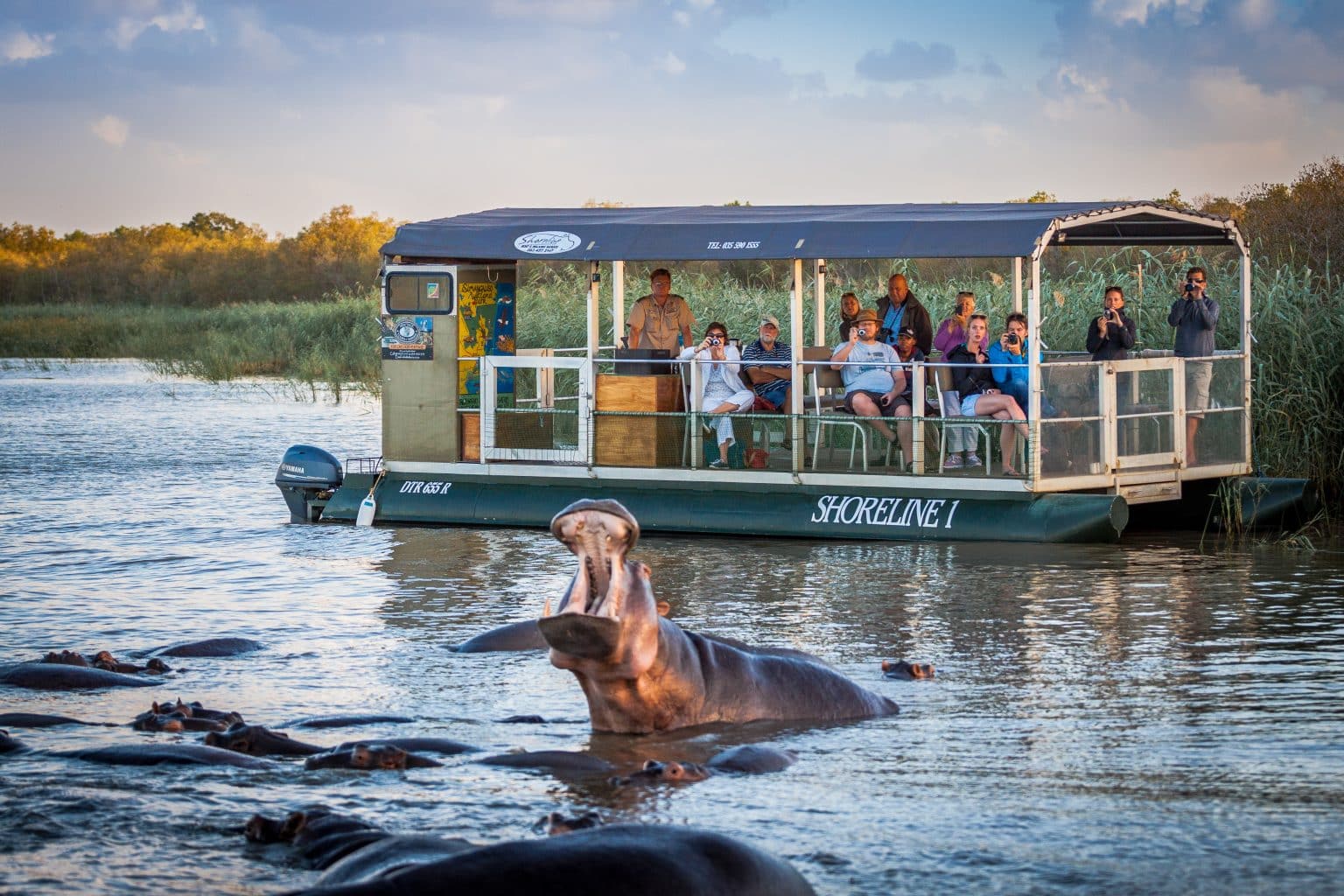 shoreline boats st lucia hippo boat trips