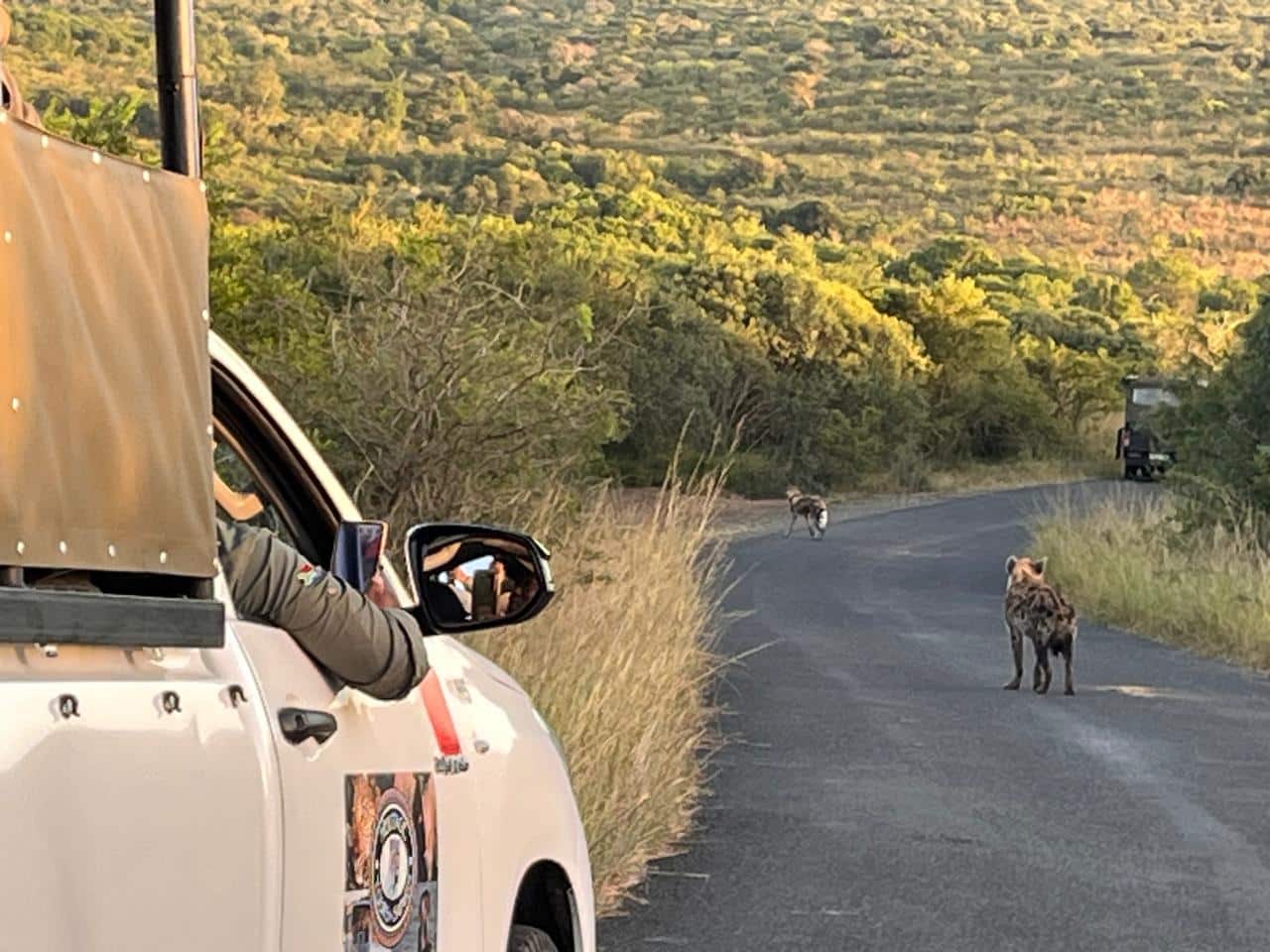 out on big 5 safari in the Hluhluwe Imfolozi Park